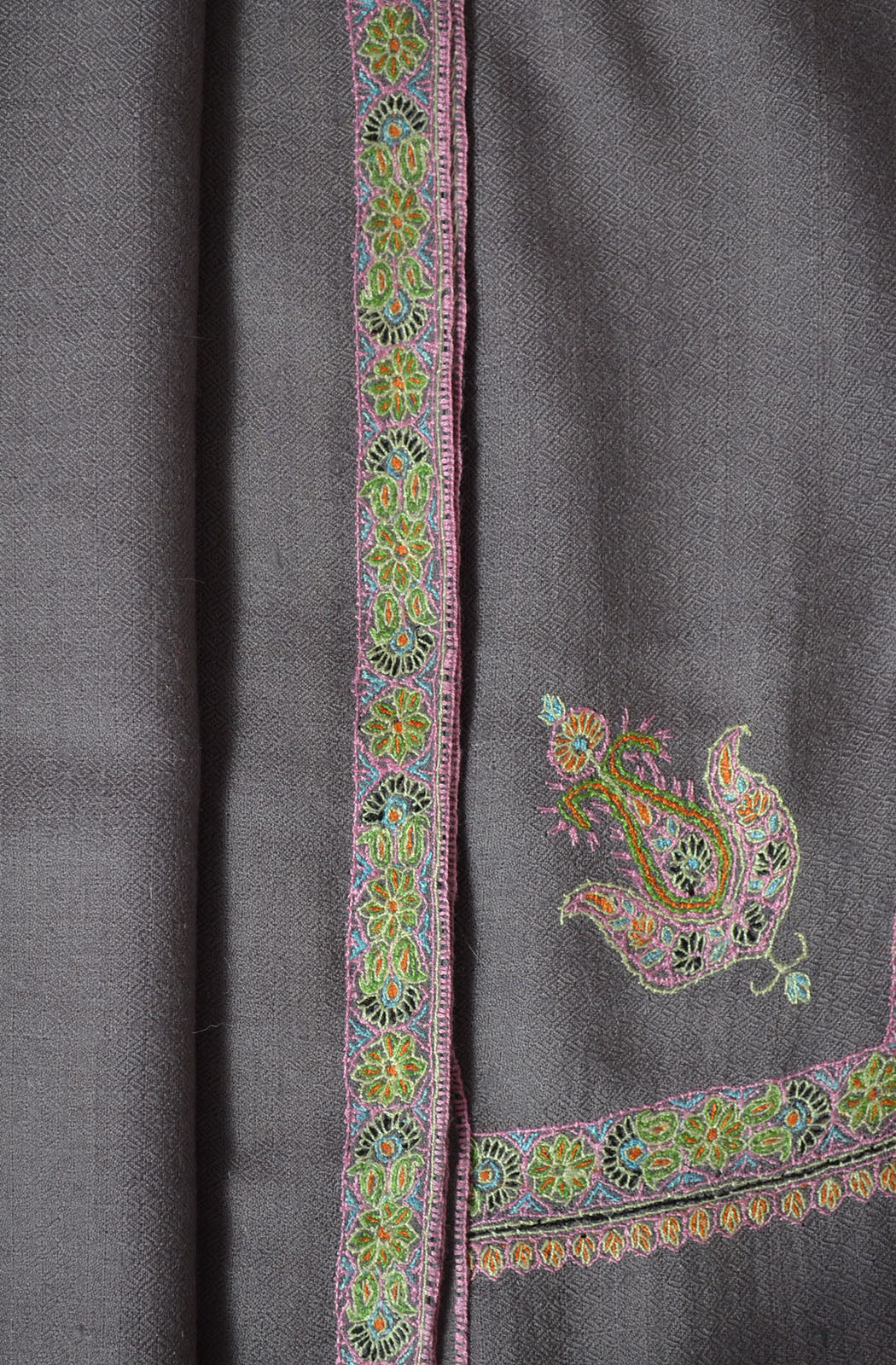 Border Embroidery Pashmina