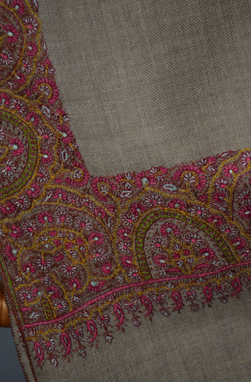 Border Embroidery Pashmina